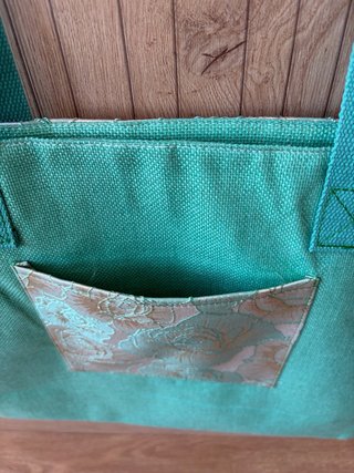 Bolso de playa con estampado floral