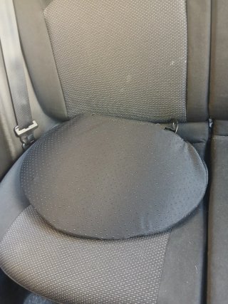 Cojín Lumbar Negro para Asiento de Coche