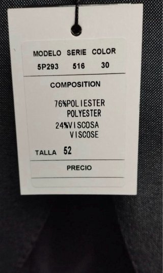 Chaqué gris talla 52 sin estrenar