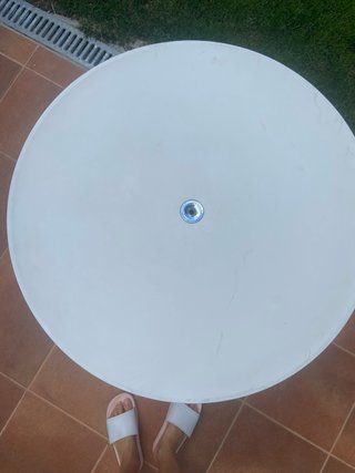 Mesa nevera exterior blanca