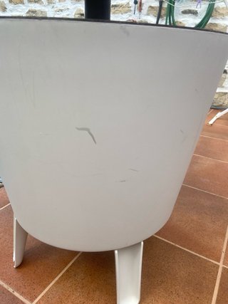 Mesa nevera exterior blanca