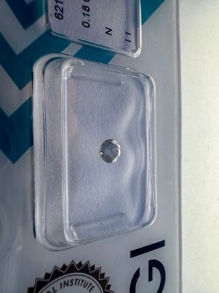 Diamante Natural 0.18 ct Corte Brillante
