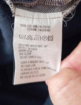 Vestido vaquero azul y gris
