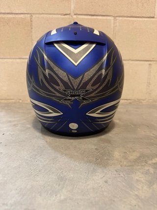 Casco de moto Shark azul talla S