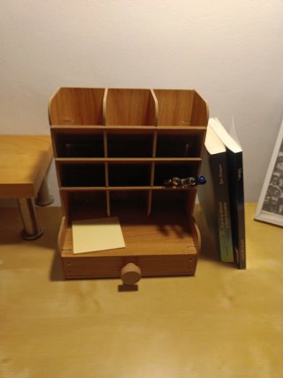 Organizador de escritorio de madera