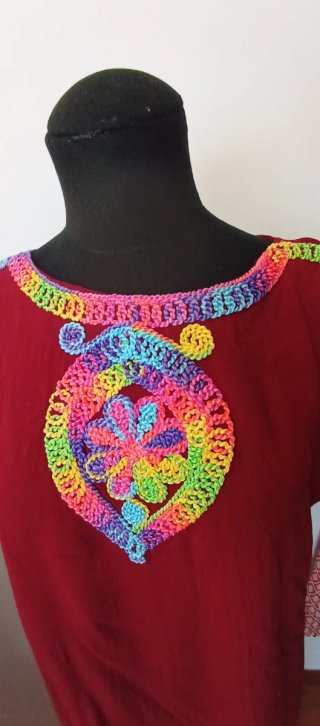 Vestido Caftán Multicolor Talla  xxl