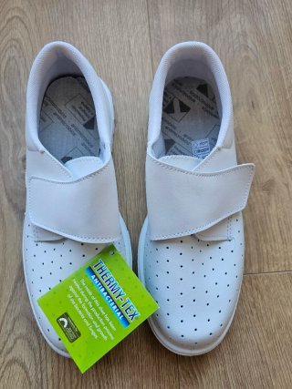 Zapatos blancos trabajo antibacterianos