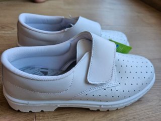 Zapatos blancos trabajo antibacterianos