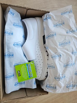 Zapatos blancos trabajo antibacterianos