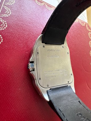 Reloj Cartier Santos 100 XL Negro/Plata