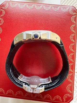 Reloj Cartier Santos 100 XL Negro/Plata