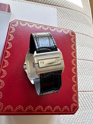 Reloj Cartier Santos 100 XL Negro/Plata