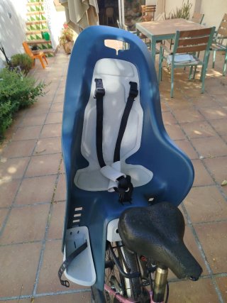 Silla Portabebés Bicicleta Azul Decathlon