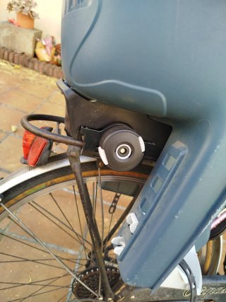 Silla Portabebés Bicicleta Azul Decathlon