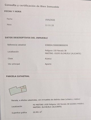 Solar en venta en Perleta - Maitino en Elche