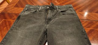 PANTALÓN LEVI'S 502, CABALLERO, NEGRO CARBÓN, W33.