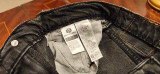 PANTALÓN LEVI'S 502, CABALLERO, NEGRO CARBÓN, W33.