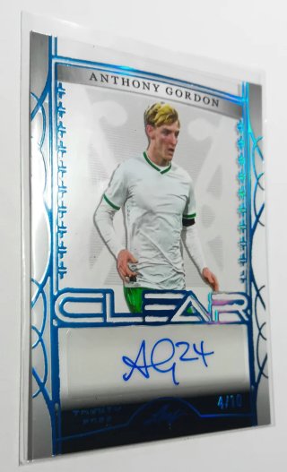 Anthony Gordon 4/10 Autografo 2022 Everton LEAF.