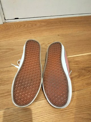 Zapatillas Vans rosas y blancas