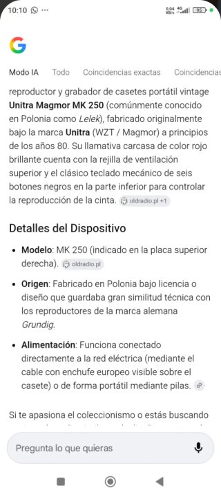 Reproductor MK 250 y Radio Despertador