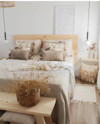 Cabecero de madera para cama