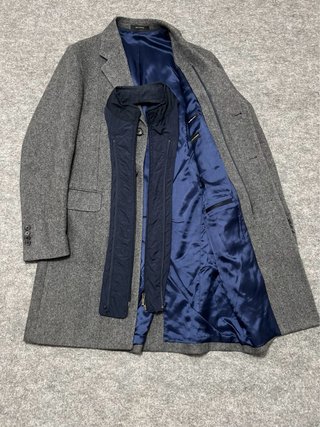Abrigo Massimo Dutti Gris Talla 48
