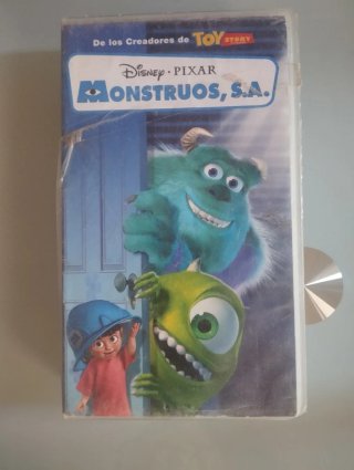 Lote VHS Monstruos S.A. Disney Pixar