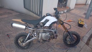 Pitbike 125cc Enduro/Motocross Naranja/Blanca