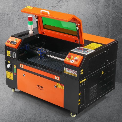 Grabador láser CO2 de 50W, 30 x 51 cm (12 x 20 in), máquina cortadora láser de 500 mm/s (19.7 IPS) con asistencia de aire de doble paso, compatible con LightBurn, CorelDRAW, AutoCAD, Windows, Mac ...