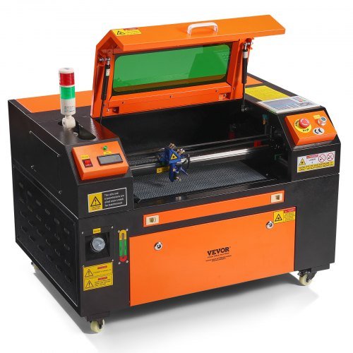 Grabador láser CO2 de 50W, 30 x 51 cm (12 x 20 in), máquina cortadora láser de 500 mm/s (19.7 IPS) con asistencia de aire de doble paso, compatible con LightBurn, CorelDRAW, AutoCAD, Windows, Mac ...