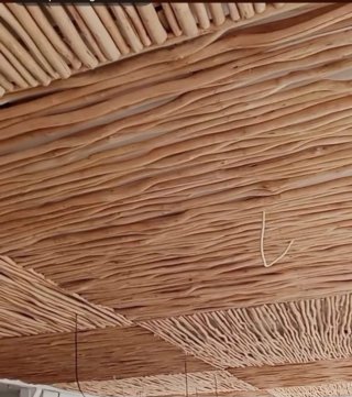 Ramas de madera para vallas o pérgolas