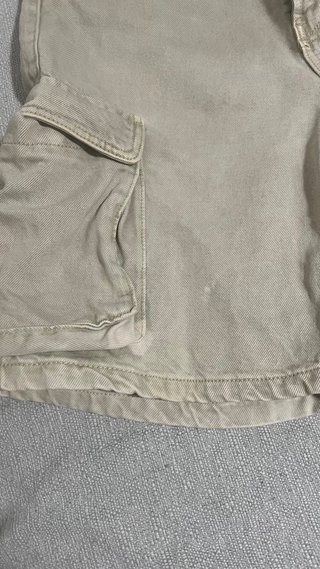Zara Cargo Shorts Beige