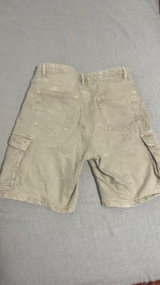 Zara Cargo Shorts Beige