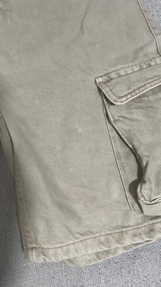 Zara Cargo Shorts Beige