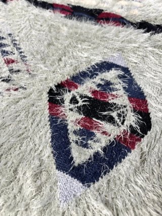 Poncho punto estilo boho con flecos