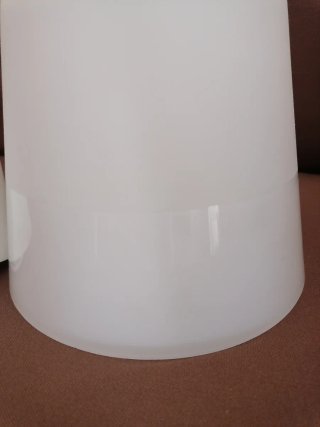 Lámpara de techo de vidrio blanco