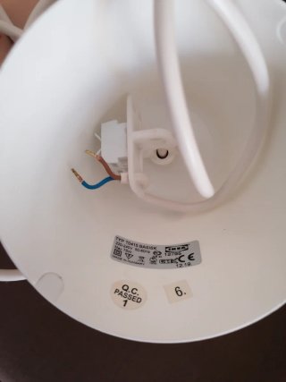Lámpara de techo de vidrio blanco