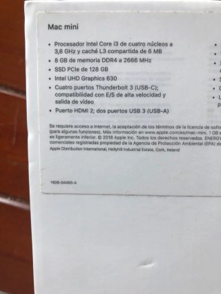 Mac mini finales 2018 no negociable