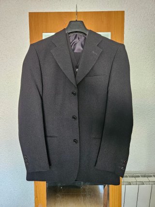Traje 3 Piezas Caballero Talla 46 Negro