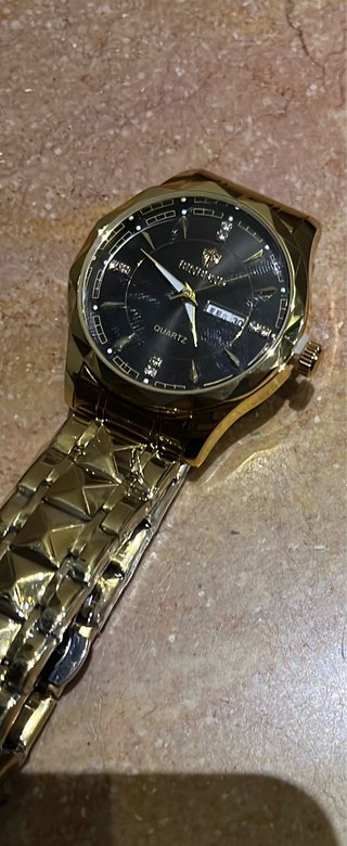Orologio uomo BINBOND oro e nero