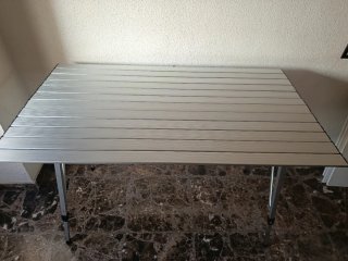 Mesa plegable aluminio con bolsa