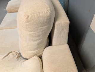 Sofá grande 2 plazas beige