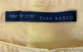 Abito estivo ZARA giallo taglia XS
