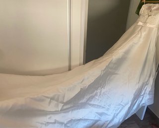 Vestido de Novia Encaje y Lazo