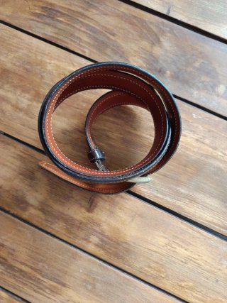Cintura uomo in cuoio marrone