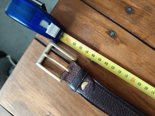 Cintura uomo in cuoio marrone