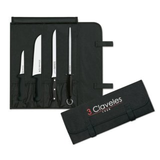 Set Cuchillos Jamoneros Profesional 3 Claveles