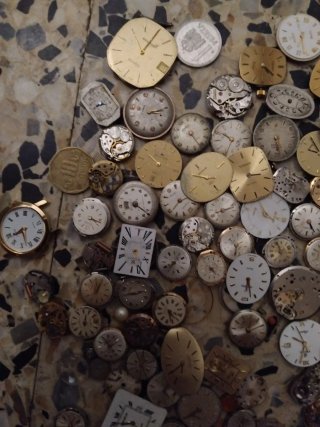 Lote Maquinaria Relojes Oro y Plata