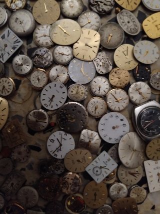 Lote Maquinaria Relojes Oro y Plata