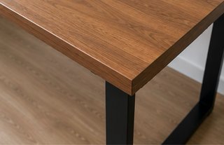 Mesa escritorio industrial madera y metal